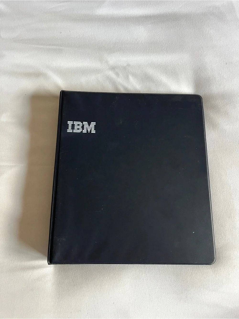 Vintage IBM Black 3-Ring Binder Binder-Style Case 11x10.5x1.5 Classic Logo